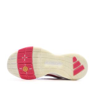 Women's white/pink padel shoes Adidas Crazyquick Boost Padel Photo of the Espace des Marques %store% store - view of %key%