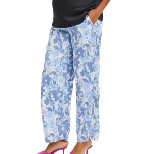 Pantalon Imprimé Bleu/Blanc Femme Vero Moda Marternity Mulla vue 0
