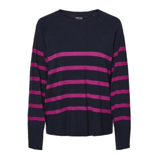 Jersey de mujer azul marino/rosa Pieces Sia ver 0