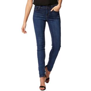 Jean Slim Bleu Femme Morgan POM vue 0