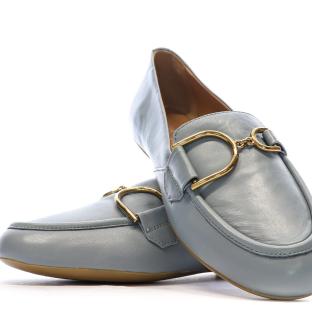 Mocassin Bleu Femme Geox Palmaria vue 0
