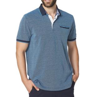 Polo Bleu Homme TBS THUANPO vue 0
