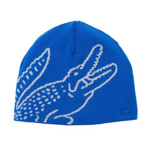 Bonnet Bleu Homme Lacoste Broderie vue 0