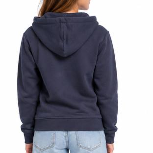 Marineblaues Kapuzen-Sweatshirt mit Reißverschluss für Mädchen von Kappa Gilfa Ansicht 0