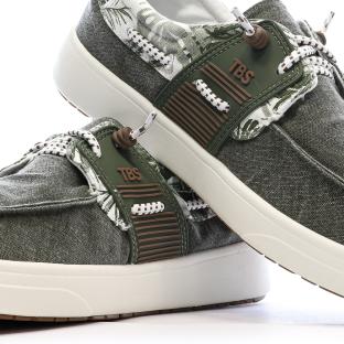 Chaussures Bateau Vertes Homme TBS Geo vue 0