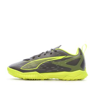 Chaussures de football Gris/Vert Garçon Puma Ultra 5 Play vue 0