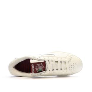 Baskets Blanches/Bordeaux Homme Reebok Club Grounds vue 0