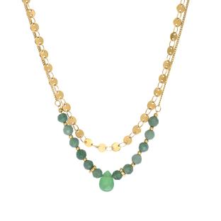 Clio Blue Women's Gold Necklace CO0005 Photo of the Espace des Marques %store% store - view of %key%