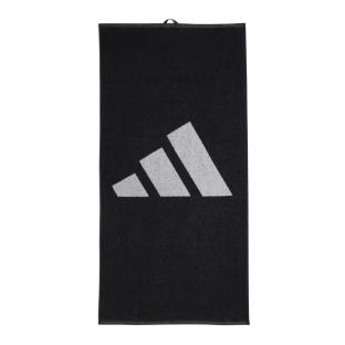 Schwarz-weißes Handtuch für Herren von Adidas 3bar Towel Smal Ansicht 0
