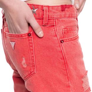 Jean Skinny Rouge Femme Guess Marilyn vue 0