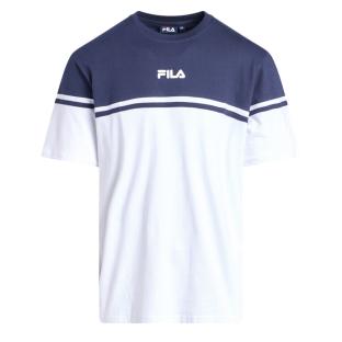 T-Shirt Weiß/Marine Mann Fila Print Ansicht 0