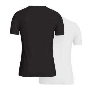 x2 T-Shirt Noir/Blanc Homme Kaporal JIFT vue 0