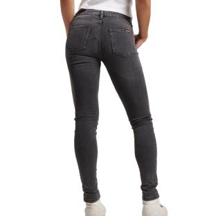 Jean Skinny Noir Femme Superdry Mid Rise vue 0