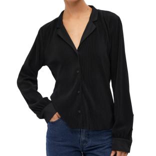 Chemise Plissé Noir Femme Object Shila vue 0