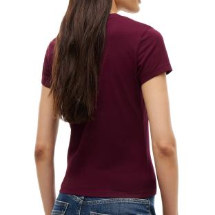 Tommy Hilfiger Women’s Bordeaux T-shirt Tjw C Photo of the Espace des Marques %store% store - view of %key%