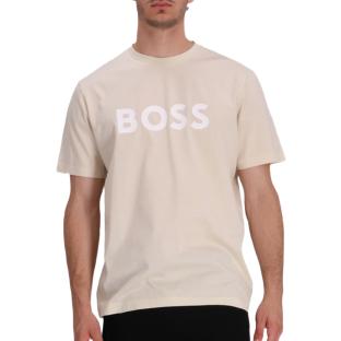 Camiseta beige para hombre Hugo Boss Tiburt 354 ver 0