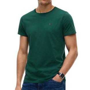 Tommy Hilfiger Men’s Dark Green T-shirt Tjm Xslim Jersey Photo of the Espace des Marques %store% store - view of %key%