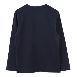 Camiseta de manga larga azul marino para niño de Hugo Boss J52702 ver 0