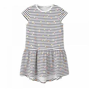 Robe Blanche à Rayures Fille Name it Frida vue 0