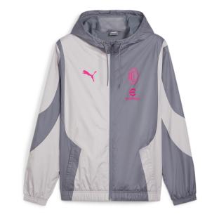 AC MILAN Men's Prematch grey tracksuit jacket Puma 23/24 Photo of the Espace des Marques %store% store - view of %key%