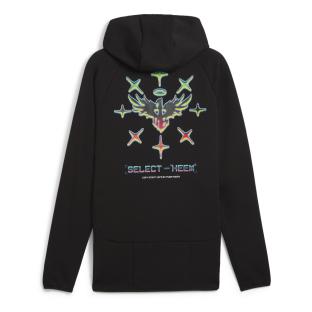 Sweatshirt mit Reißverschluss Schwarz Männlich Puma Melo Ansicht 0