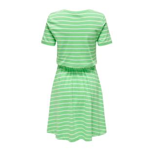 Robe à Rayure Vert Femme ONLY 15320317 vue 0
