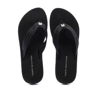 Schwarze Flip-Flops Herren Tommy Hilfiger Webbing Ansicht 0