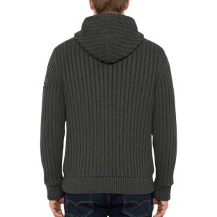 Veste en Sherpa Zippé GriseHomme Schott PLENZO vue 0