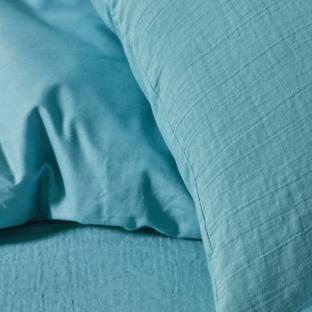 Bettbezug Blau Baumwollgaze (260 x 240 cm) Lagon Ansicht 0