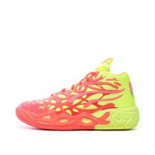 Chaussures de Basketball Jaune/Rose Puma Mb.04 1love vue 0