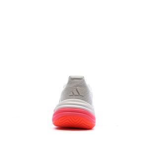 Chaussures de tennis Blanches/Roses Femme Adidas Barricade vue 0