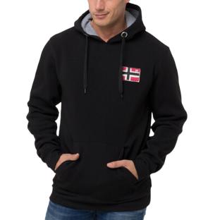Sudadera con capucha Geographical Norway Black Fondant para hombre ver 0