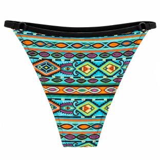 Braguita de bañador turquesa/negro «Grain de Sable» de Kim ver 0