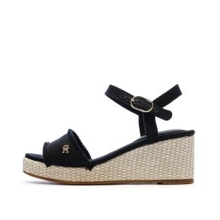 Sandales à Talons Noir Femme Tommy Hilfiger Wedgeee vue 0