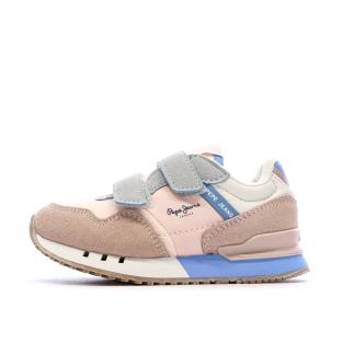Baskets Rose/Bleu Fille Pepe jeans London Band vue 0