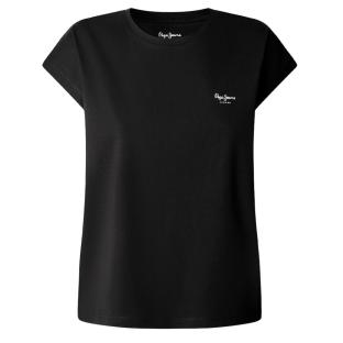 T-Shirt Noir Femme Pepe jeans Blooma vue 0