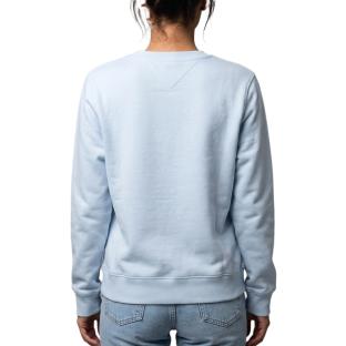Hellblaues Damen-Sweatshirt Tommy Hilfiger Flag Crew1 Ansicht 0