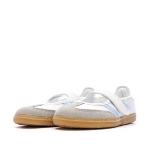 SAMBA JANE Baskets Blanc/Bleu Adidas vue 0