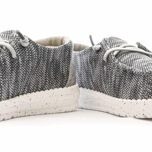 Chaussures Grises Chiné Femme Hey Dude Wendy Sox vue 0