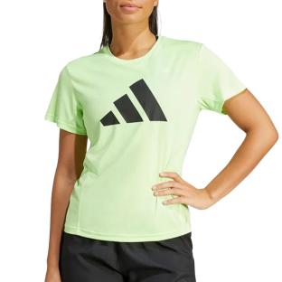 Camiseta amarilla Adidas Run It de mujer ver 0