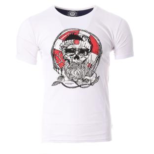 T-Shirt Weiß Mann Das Haus Blaggio MORO Ansicht 0