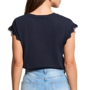 Camiseta azul marino para mujer Morgan DECUME ver 0