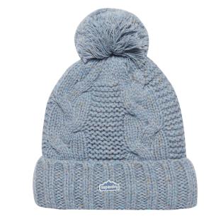 Bonnet Gris Femme Superdry Rib Knit Beanie vue 0