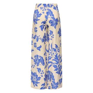 Pantalones fluidos con estampado beige/azul JDY Life Palazzo para mujer ver 0
