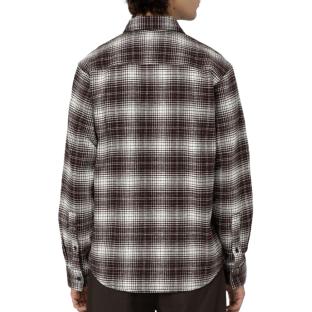 Chemise Marron/Blanc Homme Dickies Evansville vue 0
