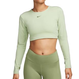 T-Shirt Vert Femme Nike Crop vue 0