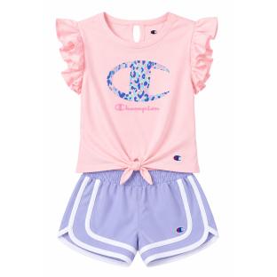 Ensemble Rose/Mauve Fille Champion C414ST888 vue 0