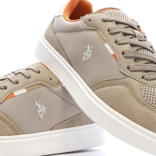 Baskets Beiges/oranges Homme US Polo ASSN Sneaker vue 0