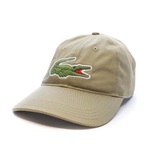 Casquette Beige Mixte Lacoste Twill Big Croch vue 0