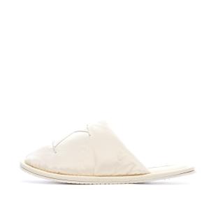 Calvin Klein Jeans Slipper Satin Moire White Women's Slippers Photo of the Espace des Marques %store% store - view of %key%
